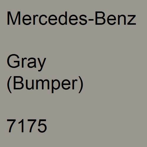 Mercedes-Benz, Gray (Bumper), 7175.